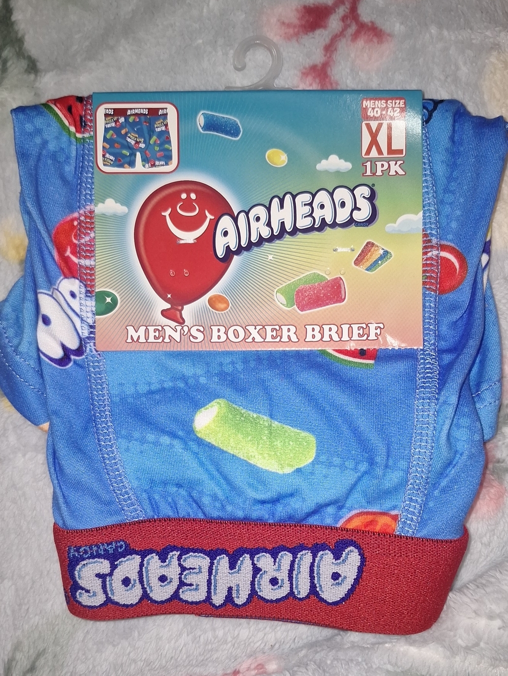 Men’s Blue Airheads Boxer Briefs - XL